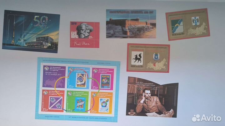 Марки Россия 2012-2018