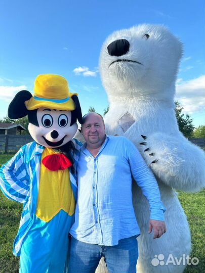 Белый мишка,Зайчик, аниматор,анимация умка