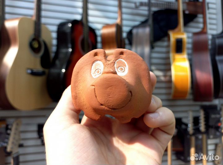 Окарина малая сувенирная глиняная 