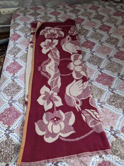 Одеяло шерстяное СССР 1,5 спальное