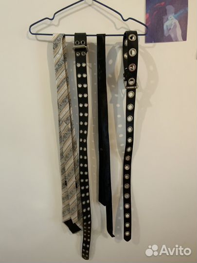 Ремень bershka и галстуки