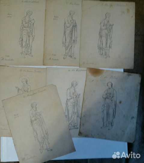 Графика 19 век.Апостолы. 1902-1906гг