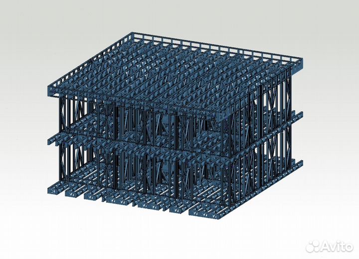 Лстк каркас мини-гостиницы
