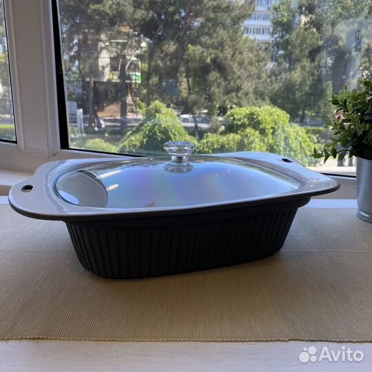 Форма для запекания с крышкой - керамика