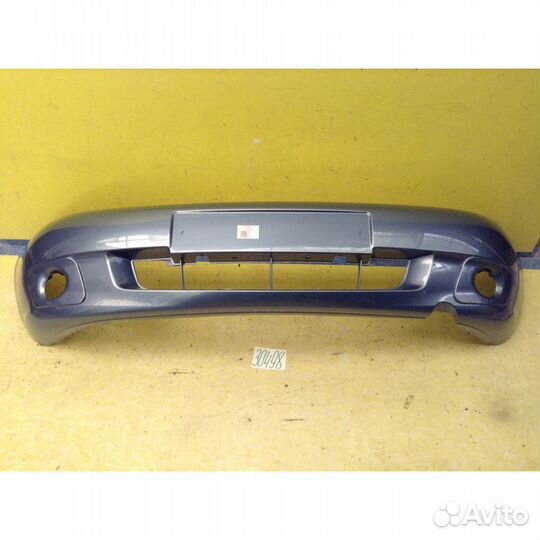 LADA Kalina Бампер передний под птф цвет боровница