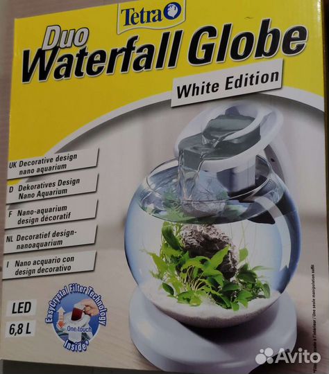 Tetra Duo WaterFall Globe Аквариум 6,8 л, белый