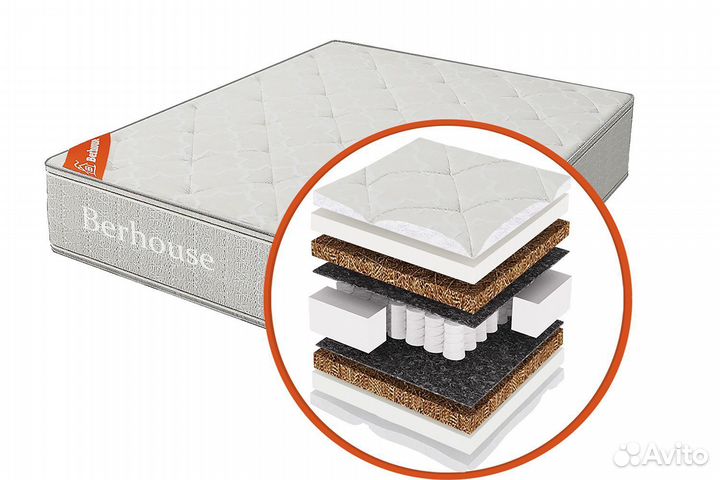 Матрас Mega кокос 10 TFK (Berhouse) Размер:140х200