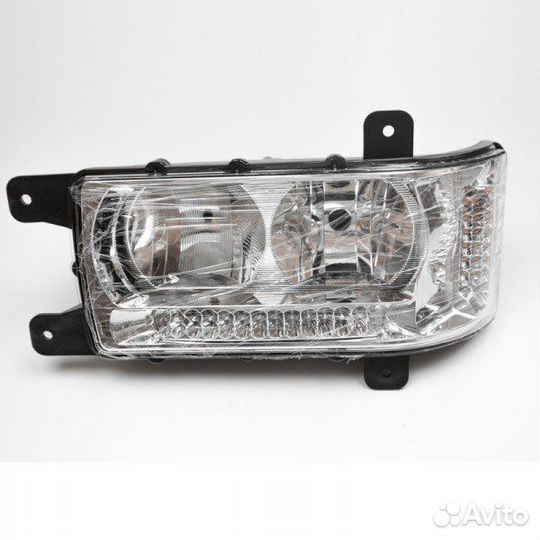 Блок-фара камаз, LED, левая поворотник, дхо LED