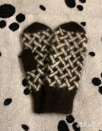 Варежки из собачьей шерсти