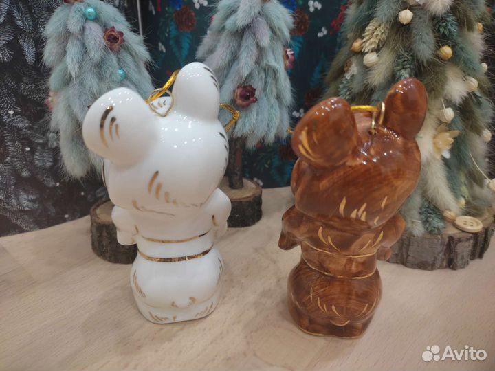 Лефортовский фарфор ёлочные игрушки статуэтки