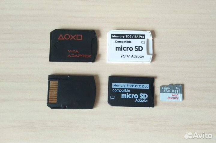 Адаптер PSP, PS3 AV кабель, PS2 gamepad, SD2vita