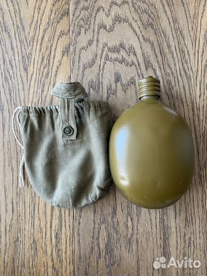 Фляга армейская с чехлом