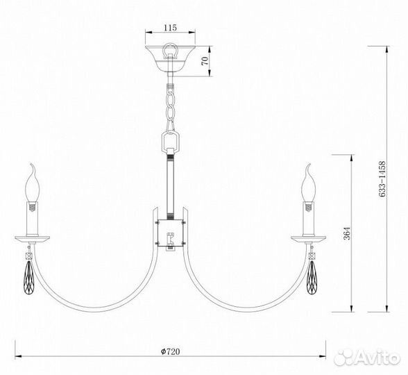 Подвесная люстра Freya Forte FR1006PL-08N