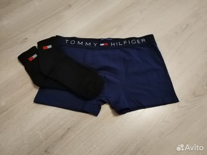 Мужской набор трусов и носков tommy hilfiger р 2XL