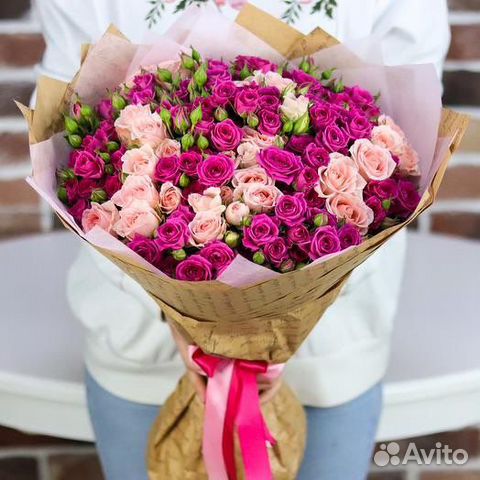 Кустовая Роза. Букеты. Цветы с Доставкой