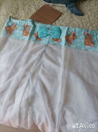 Детское постельное бельё 3 комплекта балдахин слюн