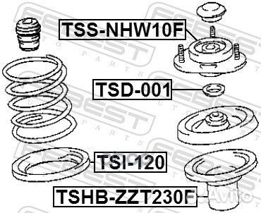 Опора переднего амортизатора tssnhw10F Febest