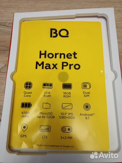 Планшет BQ 1085L Hornet Max Pro