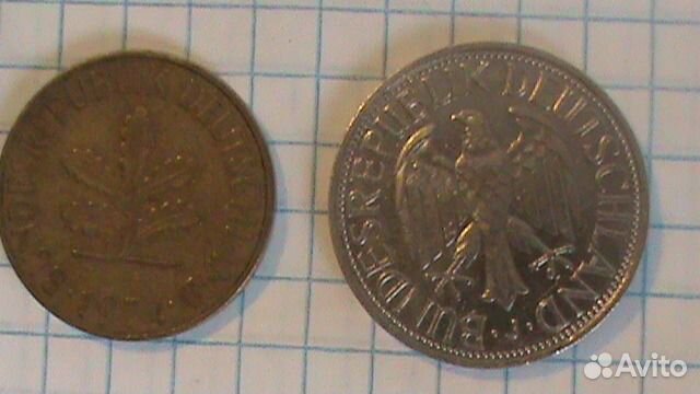 Монеты польша(мицкевич) и германии (фрг и гдр)