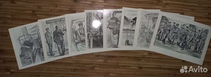 Наборы открыток СССР, редкий, на границе