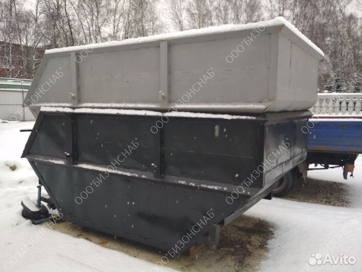 Мусорный бункер металлический 8 м3 Арт 700