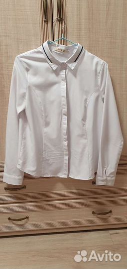 Блузка белая 140