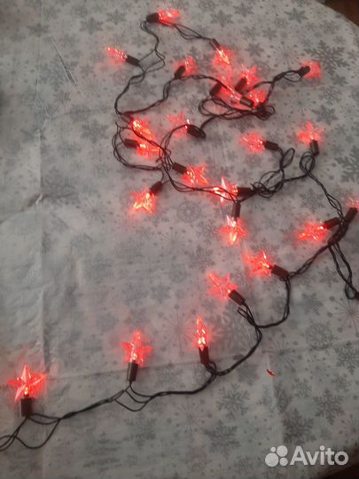 Новогодняя гирлянда Ёлочка гирлянда звезда на елку