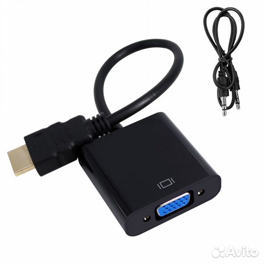Адаптер переходник hdmi - VGA + AUX