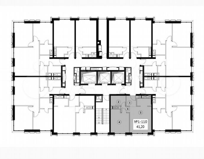 1-к. квартира, 41,1 м², 16/28 эт.