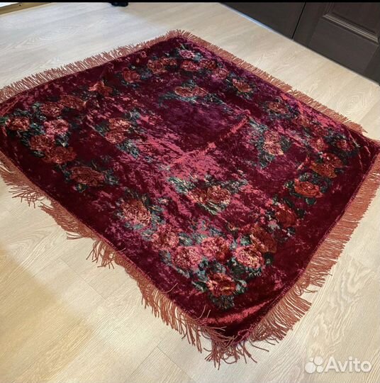 Винтаж скатерть плюш