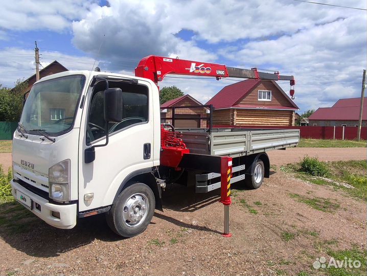 Isuzu NPR с КМУ, 2015