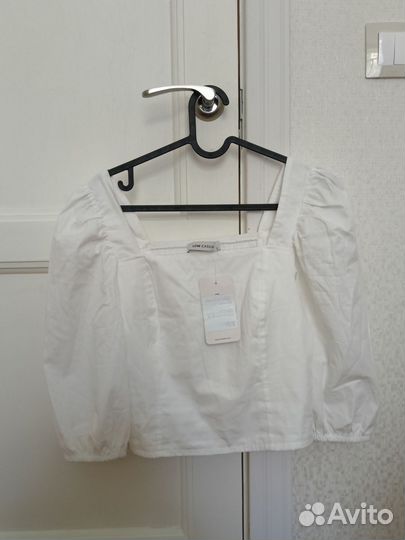 Топ блуза женский белый хлопок