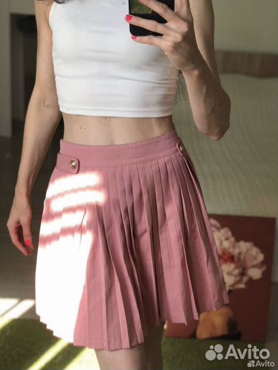 Юбка мини плиссе тенниска новая missguided 44-46