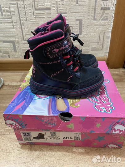 Ботинки демисезонные для девочки 22 размер