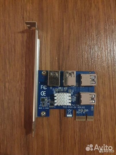 Райзер PCI-E (молекс), комплектующие для майнинга