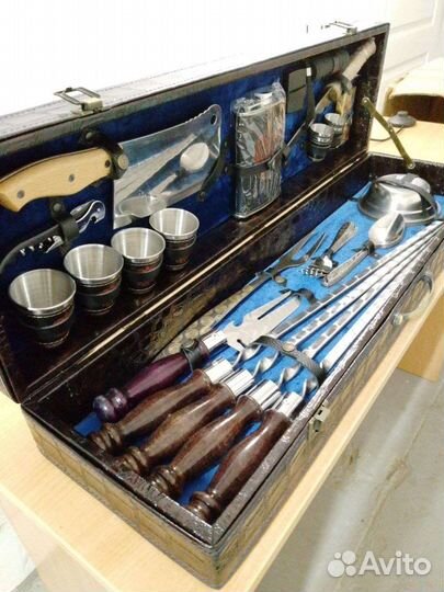 Набор для шашлыка шампура подарочный