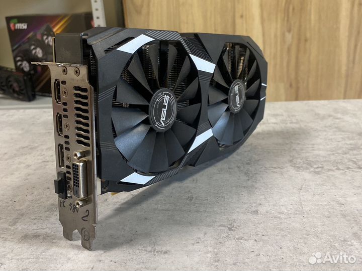 Видеокарта AMD RX 580 8gb Asus Dual