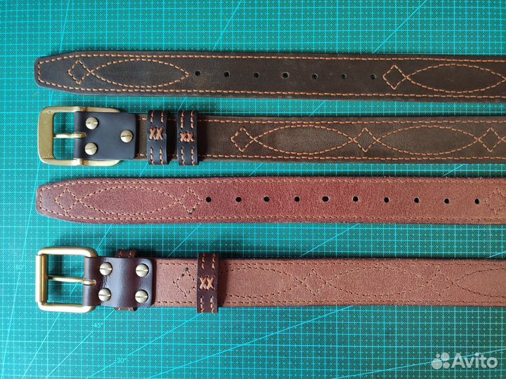 Ремень с офицерской прошивкой 40 мм