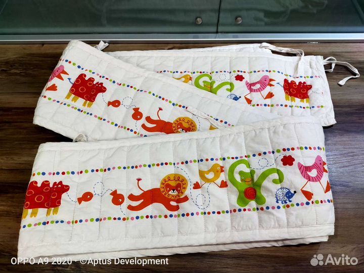 Бортики IKEA в детскую кроватку 120 на 60