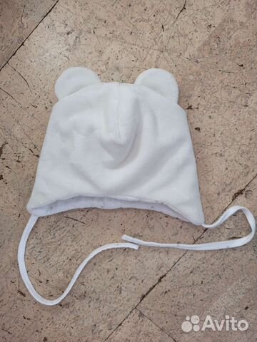 Шапочка для новорожденного теплая