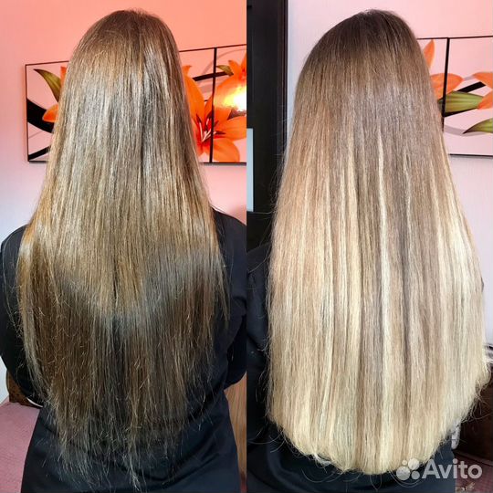 Наращивание волос, коррекция, снятие