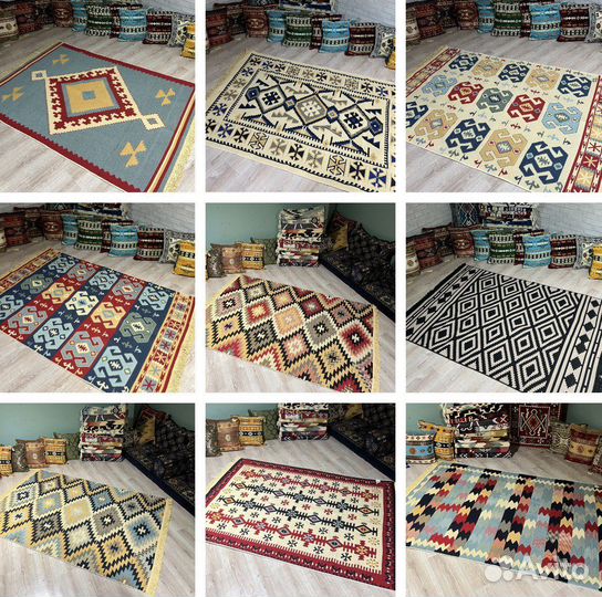 Ковры килим оптом с фабрики сканди этно бохо эко