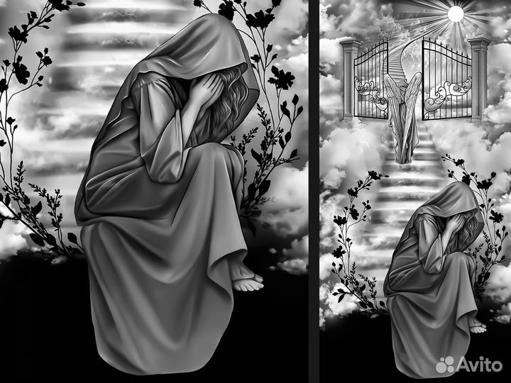 Ретушь фотографий на памятник / реставрация фото