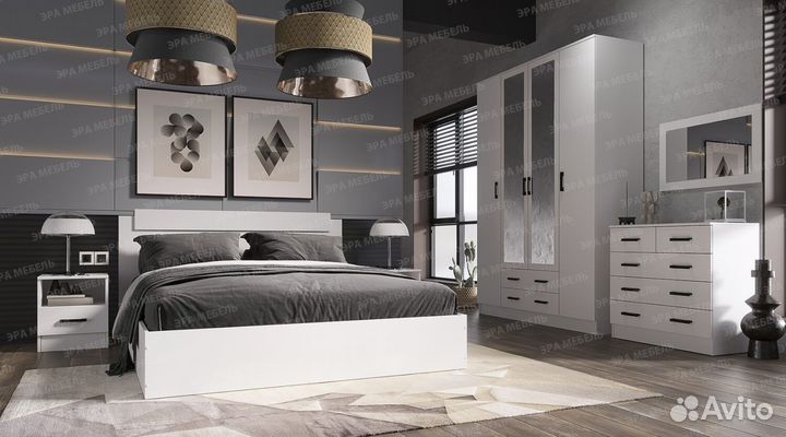 Спальный гарнитур эко белый