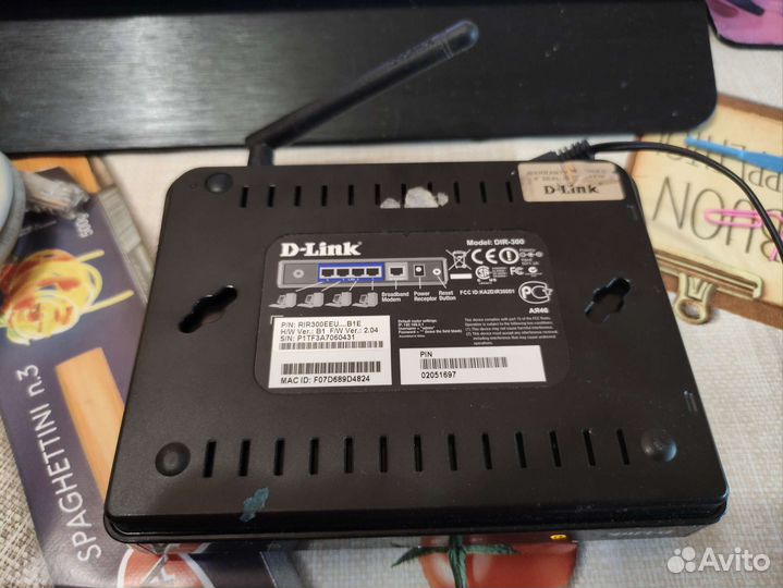 Wifi dlink dir300 (не рабочий) + блок питания
