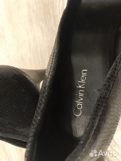Туфли Calvin Klein 40 р-р, новые, нат кожа