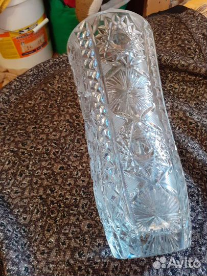 Ваза хрустальная