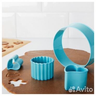 Набор формочек для печенья, 14 шт дроммар (голубой