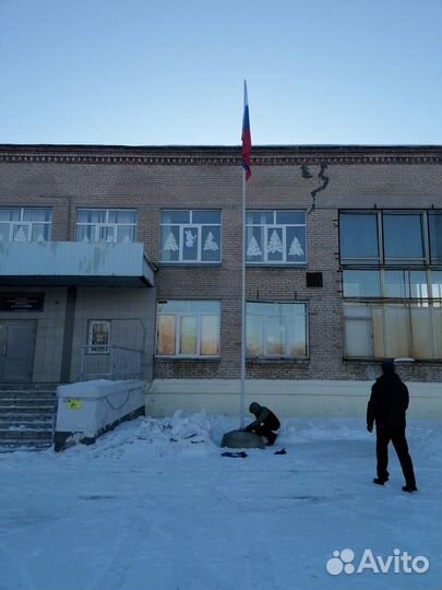 Бетонное основание для флагштока