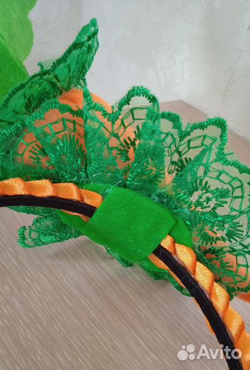 Ободок Морковка для девочки